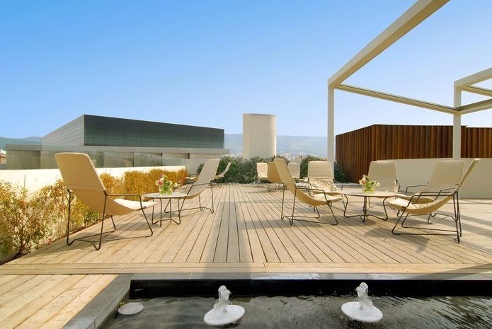 Herodion Hotel_Roof Garden_New Acropolis Museum_View_Athens
